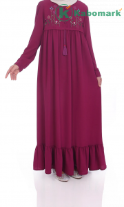 Muslim Girl Dress, Kids Abaya Fuchsia Child Hijab Dubai Abaya Girl Eid Dress Muslim Kids Clothing 8 9 10 11 12 13 14 Age Khimar Niqab Jilbab