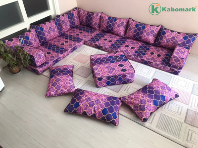 Traditional Moroccan Sofa,Arabic Sofa Set,L Shaped Arabic Floor Seating,Floor Cushions,Sectional Sofa,Arabic Majlis Sofa Set,Ottoman Couch,
