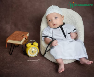 Baby Abayas for Muslim boys with kopiah (prayerhat)